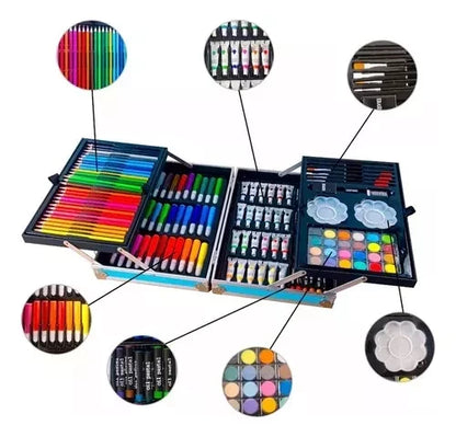 Set Kit Colores 145 Pcs Arte