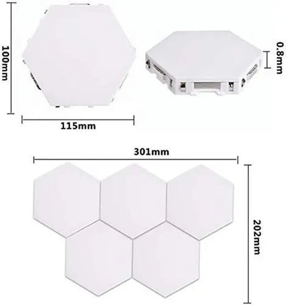 LAMPARA TACTIL LED EN HEXÁGONO