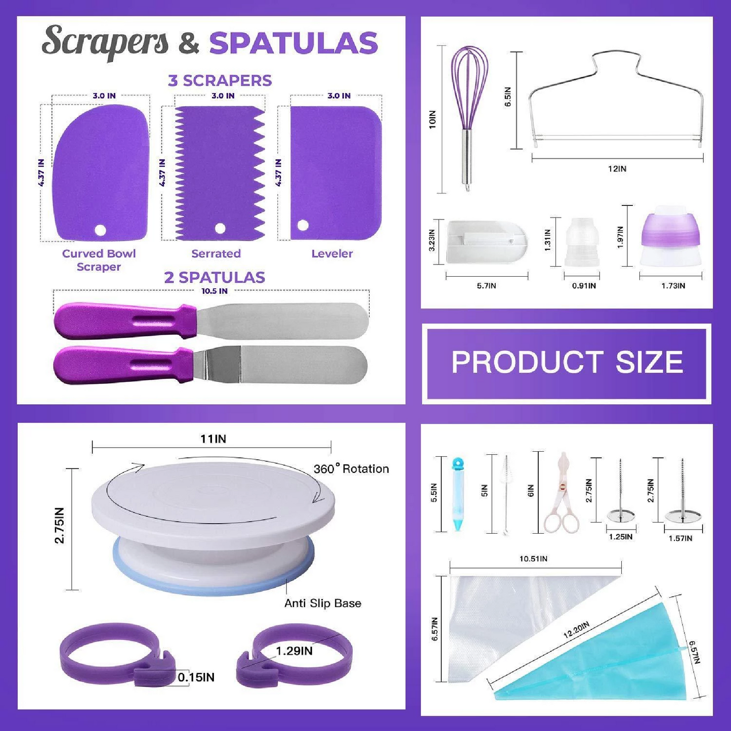 Kit Pasteleria Juego Decoracion 137 Pcs