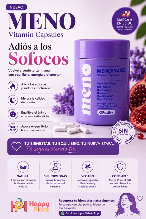 MENO - Vitaminas para Menopausia O Positiv (Alivio Natural de Sofocos)
