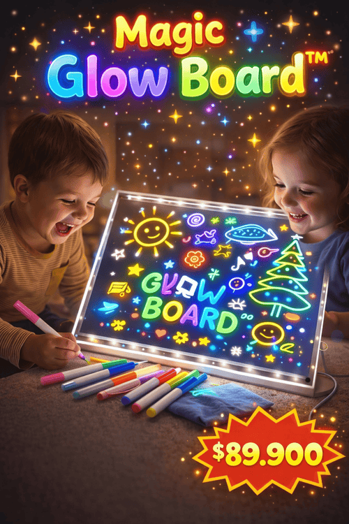 Magic Glow Board™ – Aprende Jugando con Luz