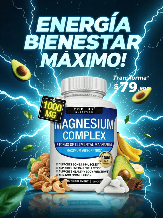 ¡DESPIERTA TU POTENCIAL! Olvídate del Insomnio y la Fatiga Crónica Con Magnesium Complex 8-en-1 – La Fusión Definitiva para una Absorción 10X.