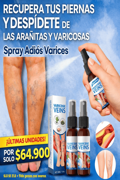 VARICOSE SPRAY™ Alivio diario y cuidado visible para tus piernas.